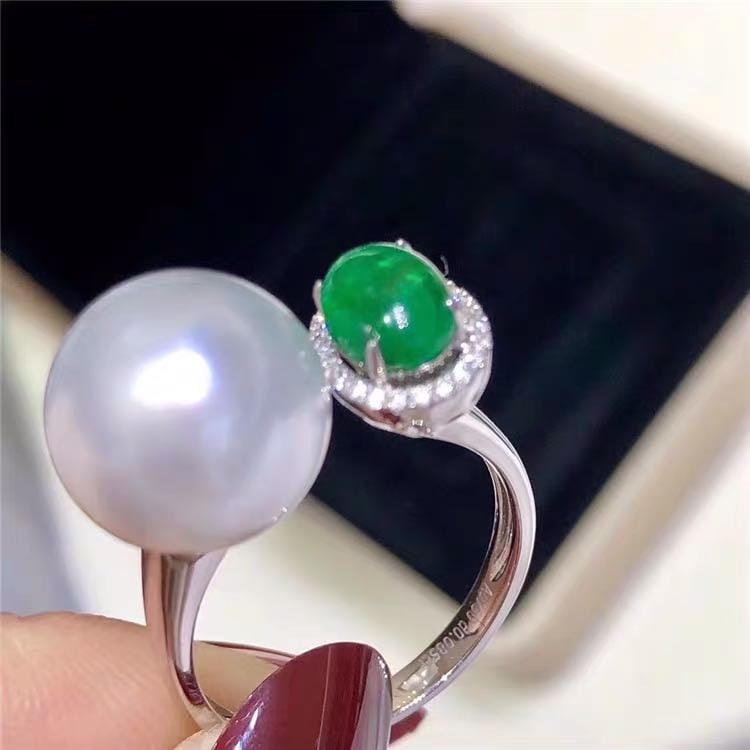 Natural Pearl 925 Silver Ring (1 of 3)