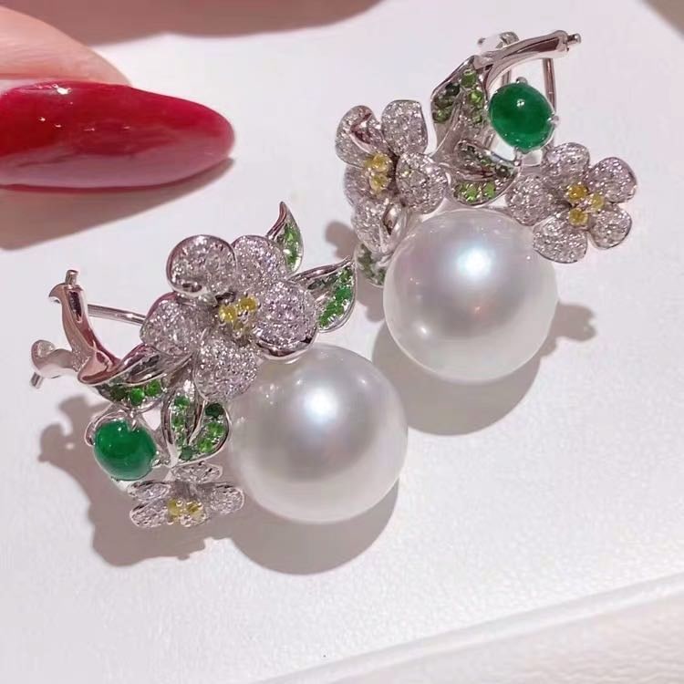 Natural Pearl 925 Silver Earrings (1 of 3)