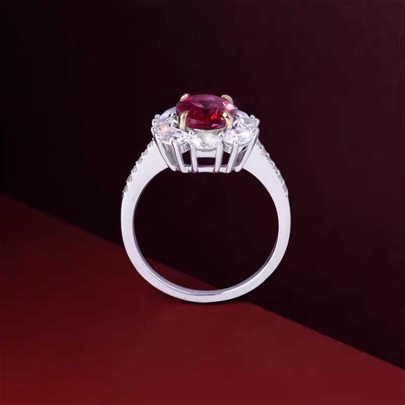 925 Silver Ruby Ring - 4
