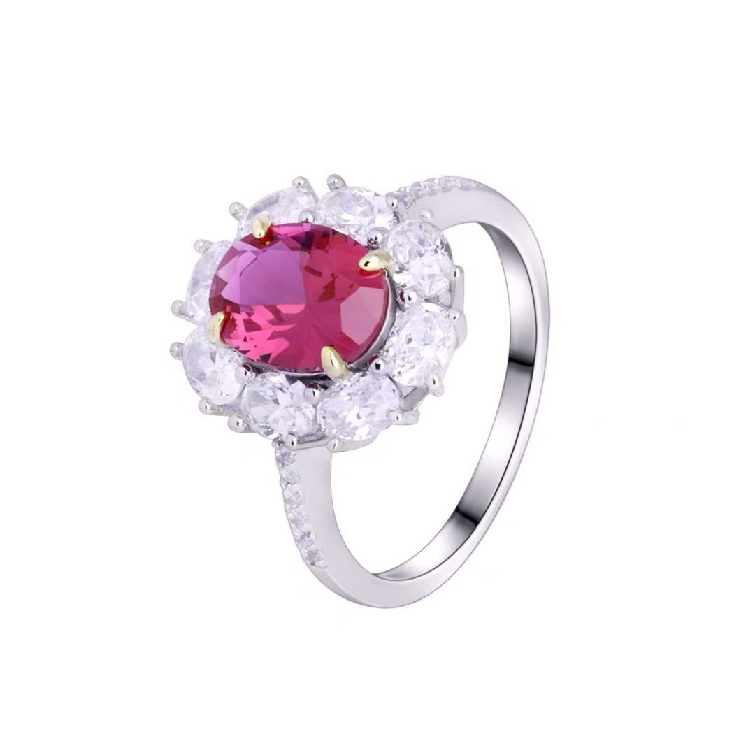 925 Silver Ruby Ring - 5