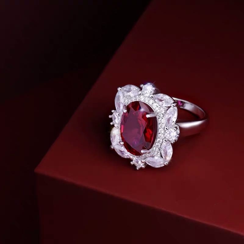 925 Silver Ruby Ring - 3