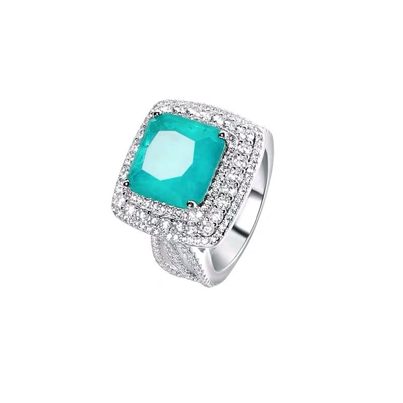 925 Silver Paraiba Ring - 3