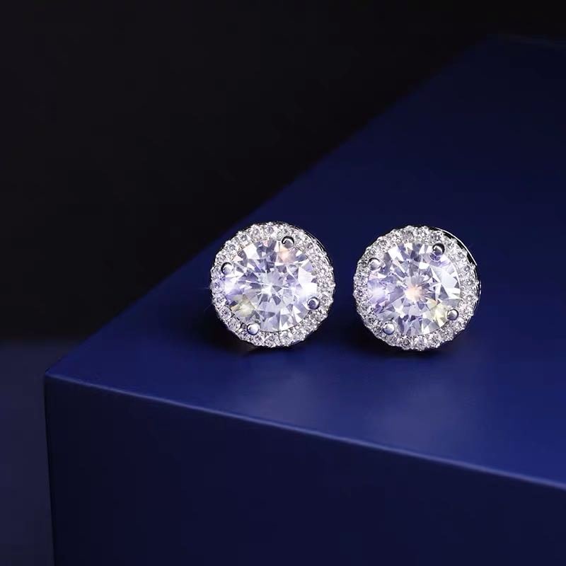925 Silver Gem Earrings: 925 Silver Gem Earrings ****** Metal: 925 Silver / Main Stone: Gem / Earring Size: 15*15mm