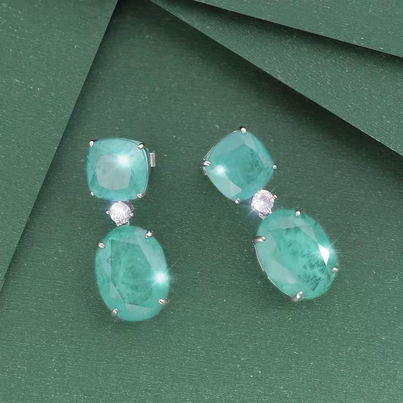 925 Silver Paraiba Earrings (1 of 4)