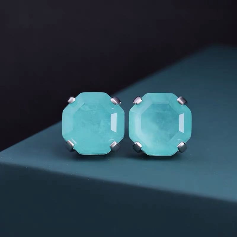 925 Silver Paraiba Earrings (1 of 4)