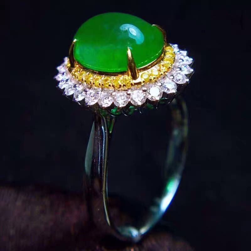 925 Silver Emerald Ring - 4