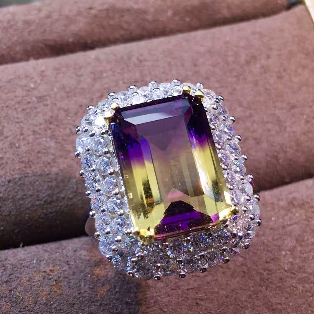 925 Silver Crystal Ring - 4