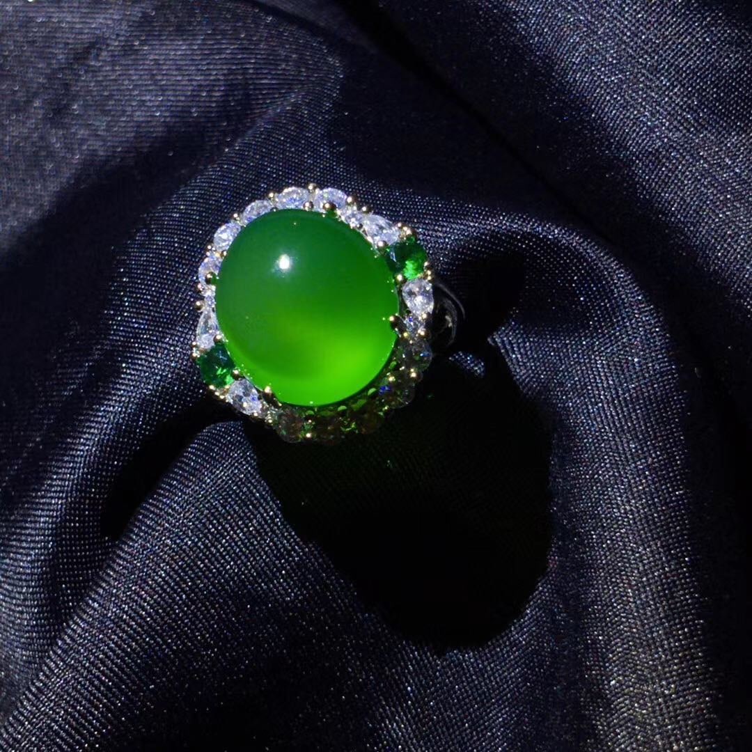 925 Silver Jade Ring - 3