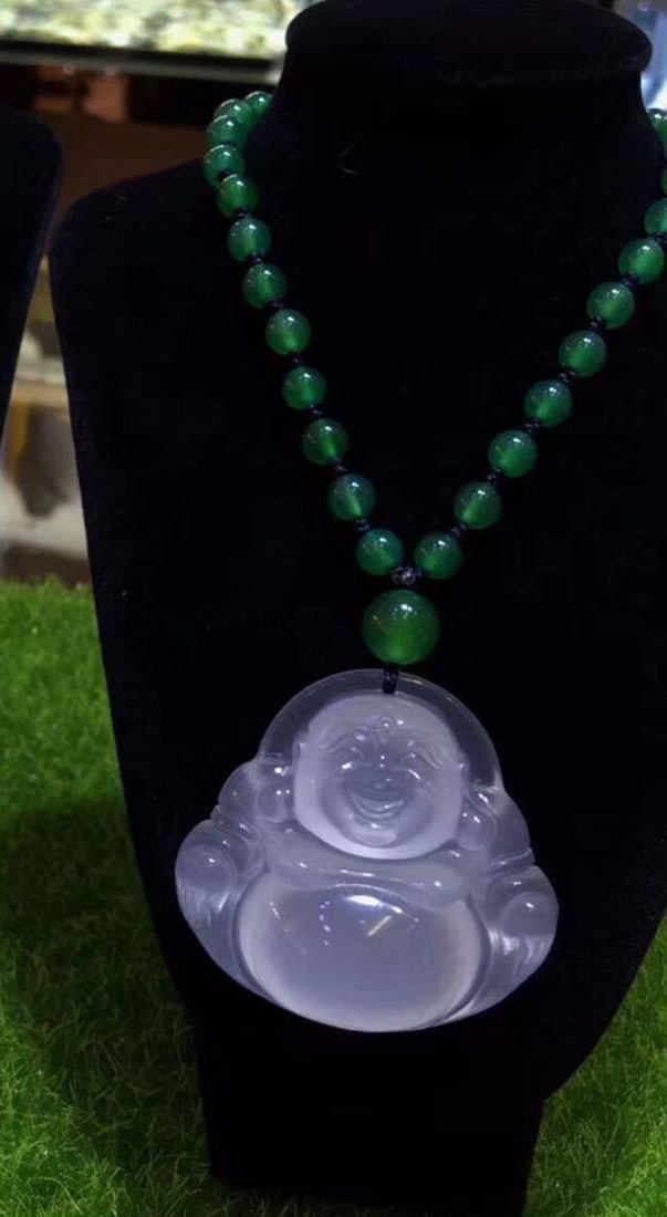 925 Silver Jade Buddha Pendant (1 of 3)