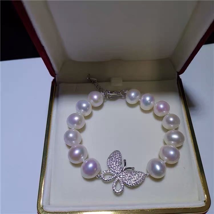 Natural Pearl 925 Silver Bracelet (1 of 4)