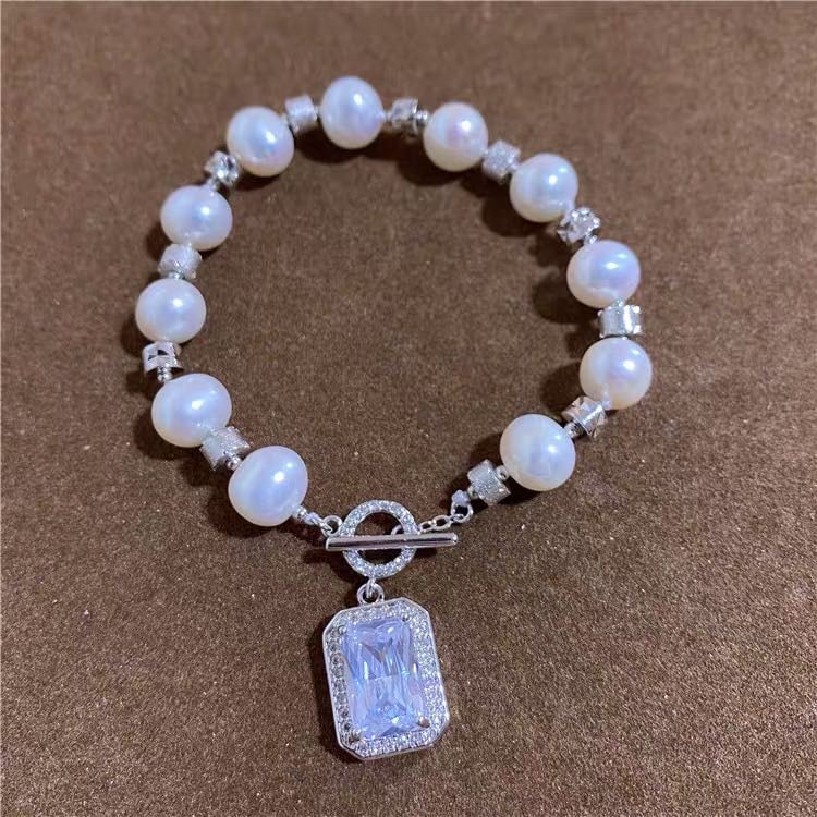 Natural Pearl 925 Silver Bracelet (1 of 5)
