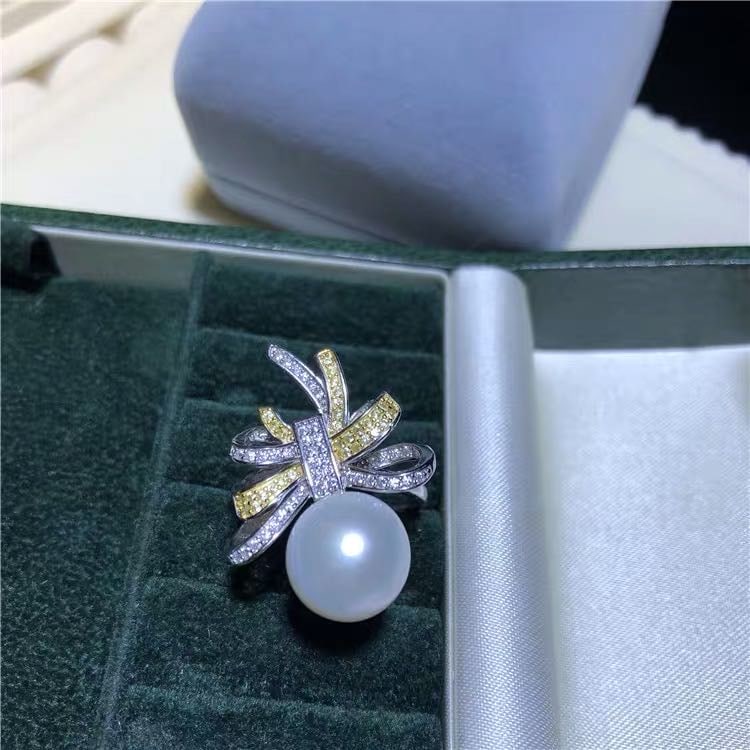 Natural Pearl 925 Silver Ring (1 of 6)