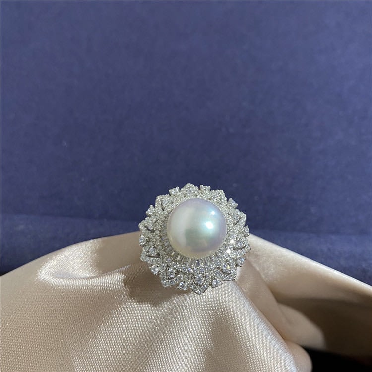 Natural Pearl 925 Silver Ring (1 of 6)