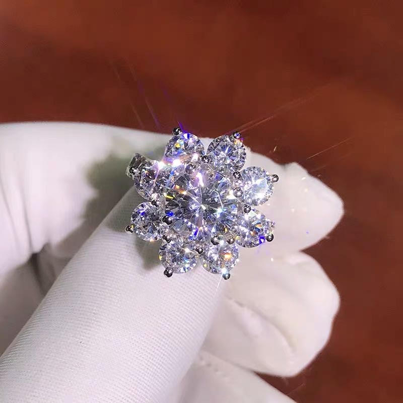 925 Silver 2ct Gem Ring - 2