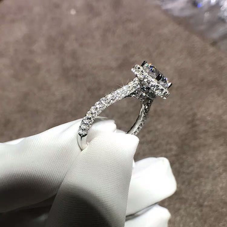 925 Silver 2ct Gem Ring - 3