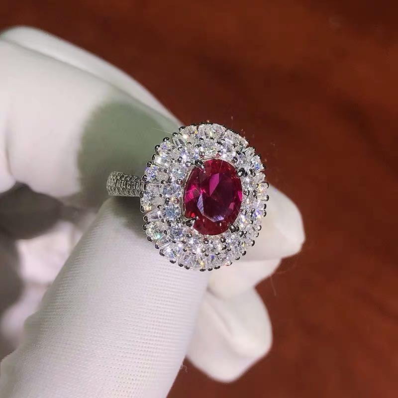925 Silver 2ct Ruby Ring - 3