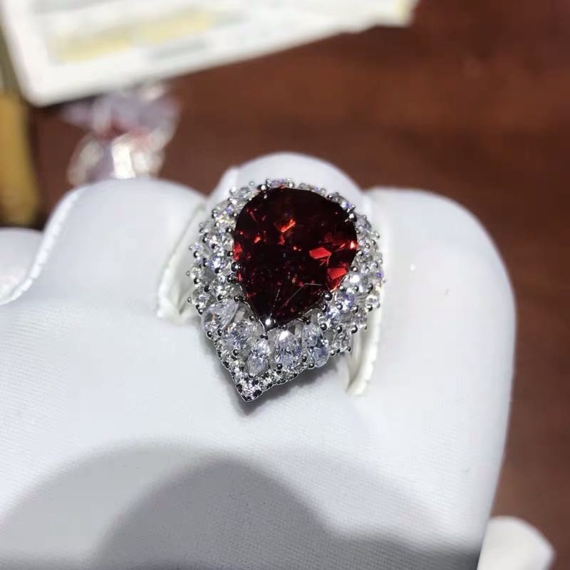 925 Silver 8ct Ruby Ring - 5