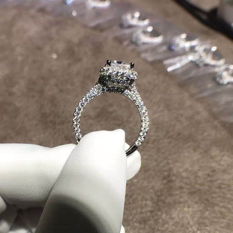 925 Silver 2ct Gem Ring - 4