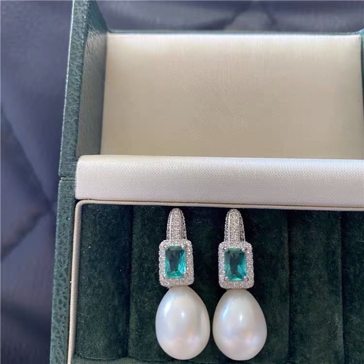 Natural Pearl 925 Silver Earrings (1 of 4)