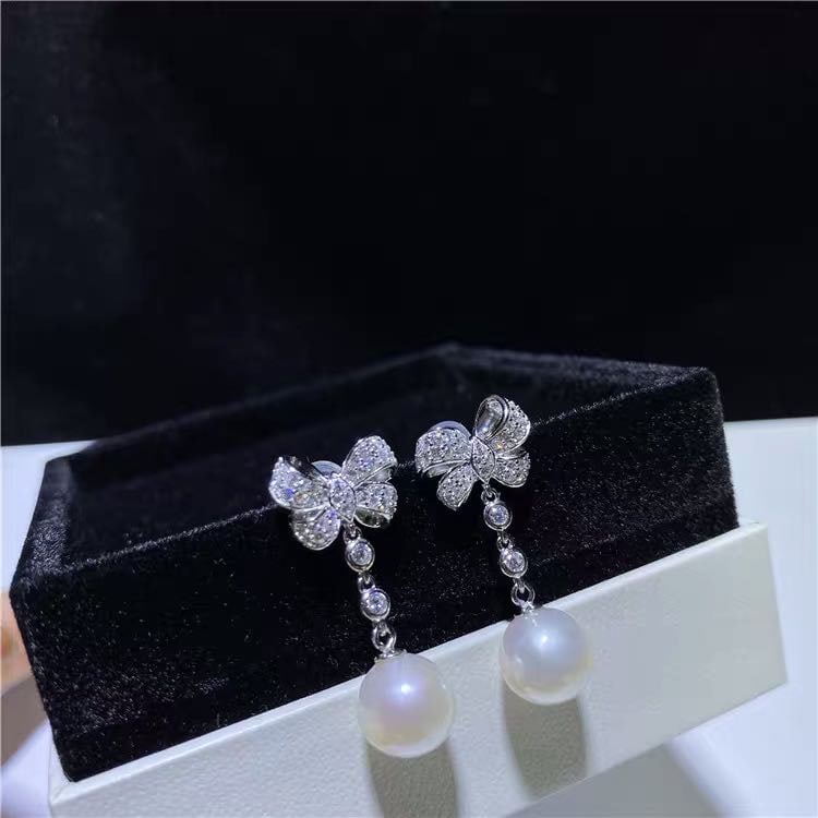 Natural Pearl 925 Silver Earrings (1 of 5)