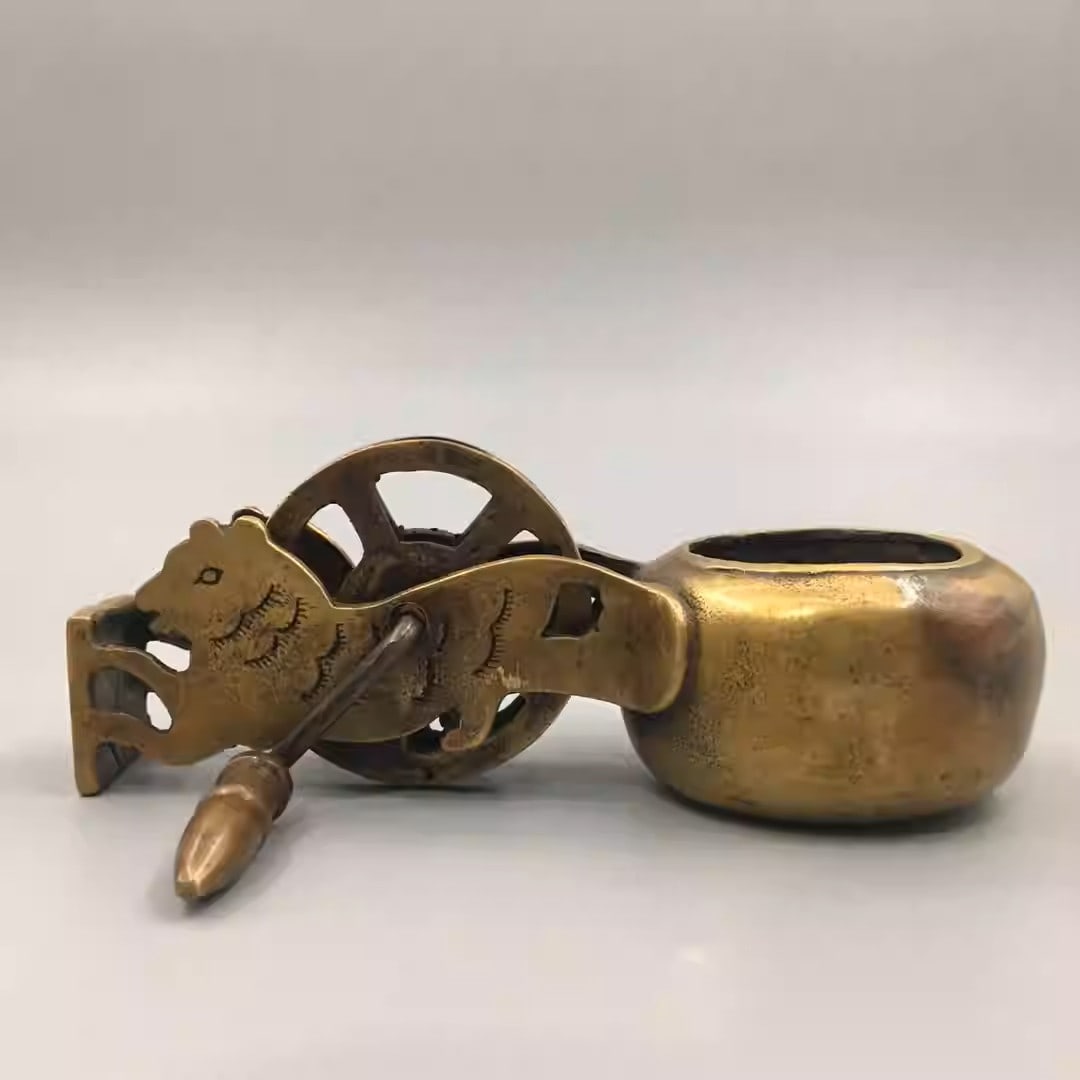 Pure copper ink marker: Dimensions: Length 13cm, Height 5cm Weight: 252g