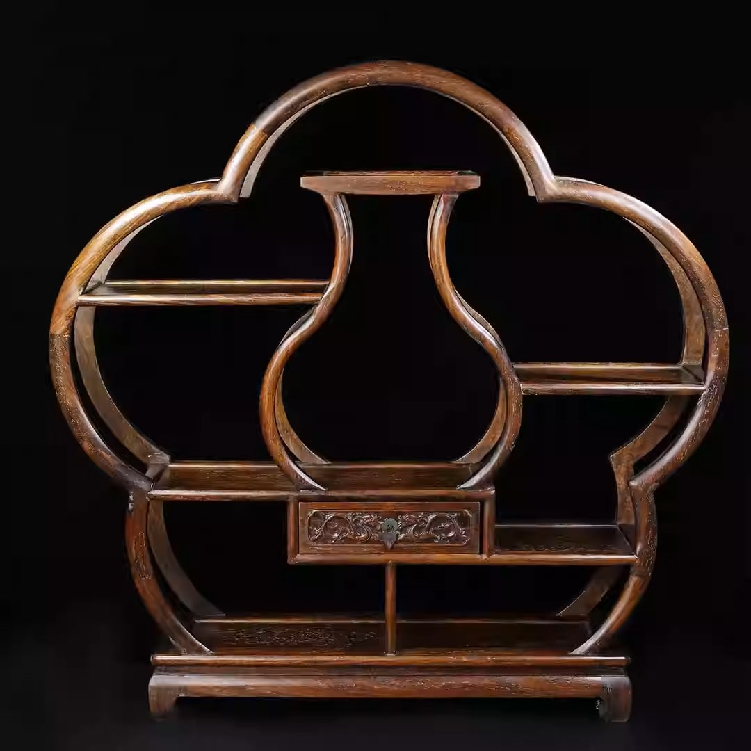 Rosewood display shelf (1 of 5)