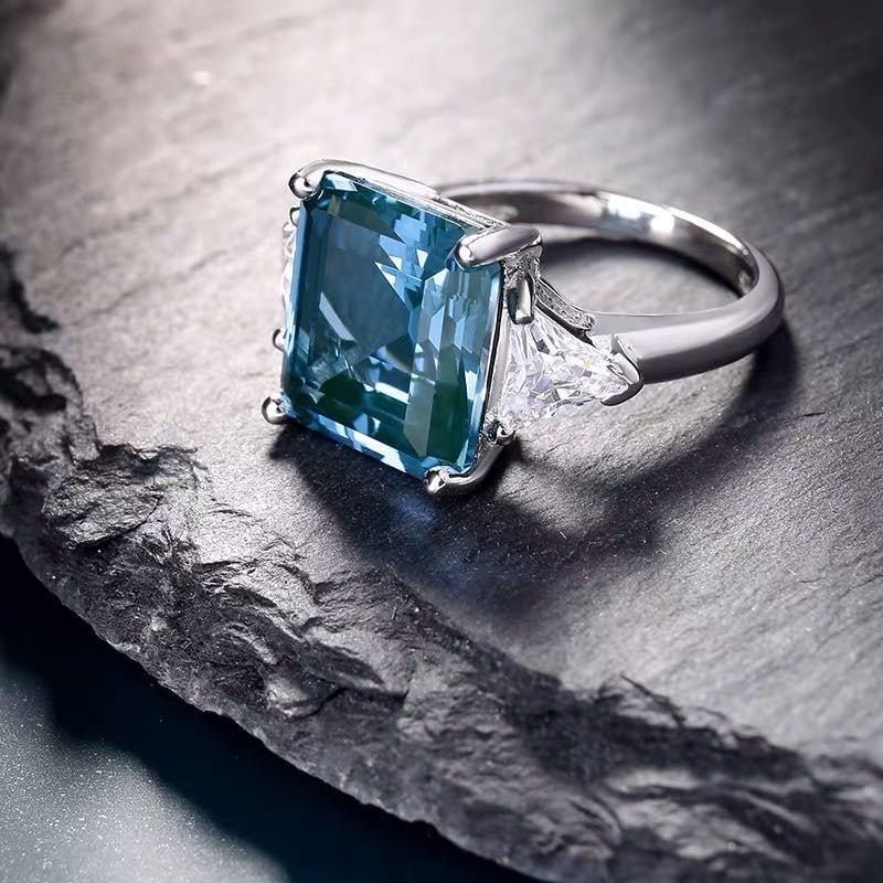 925 Silver Topaz Ring - 4
