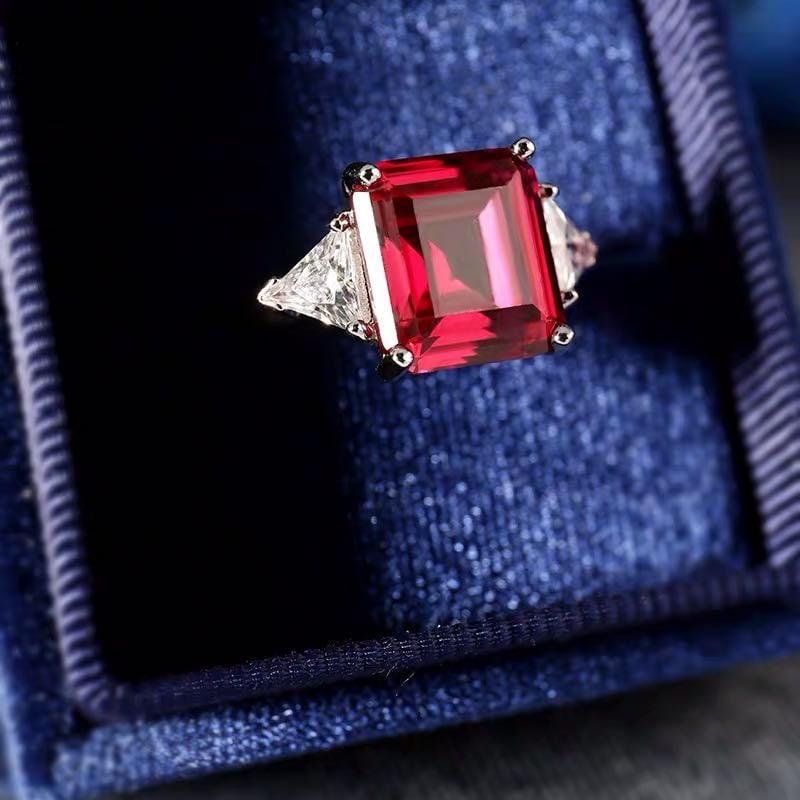 925 Silver Ruby Ring - 4