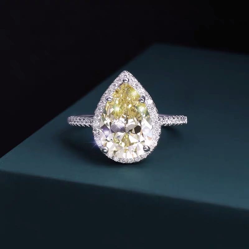 925 Silver Yellow Gem Ring: 925 Silver Yellow Gem Ring ****** Metal: 925 Silver / Main Stone: Yellow Gem / Color: Yellow / Size: 10*16mm / Diameter 17mm