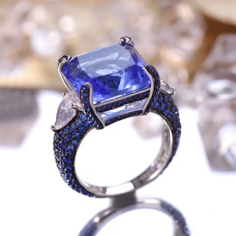 925 Silver Tanzanite Ring - 2