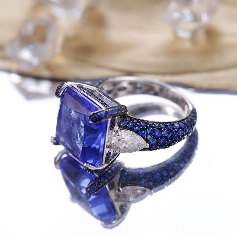 925 Silver Tanzanite Ring - 4