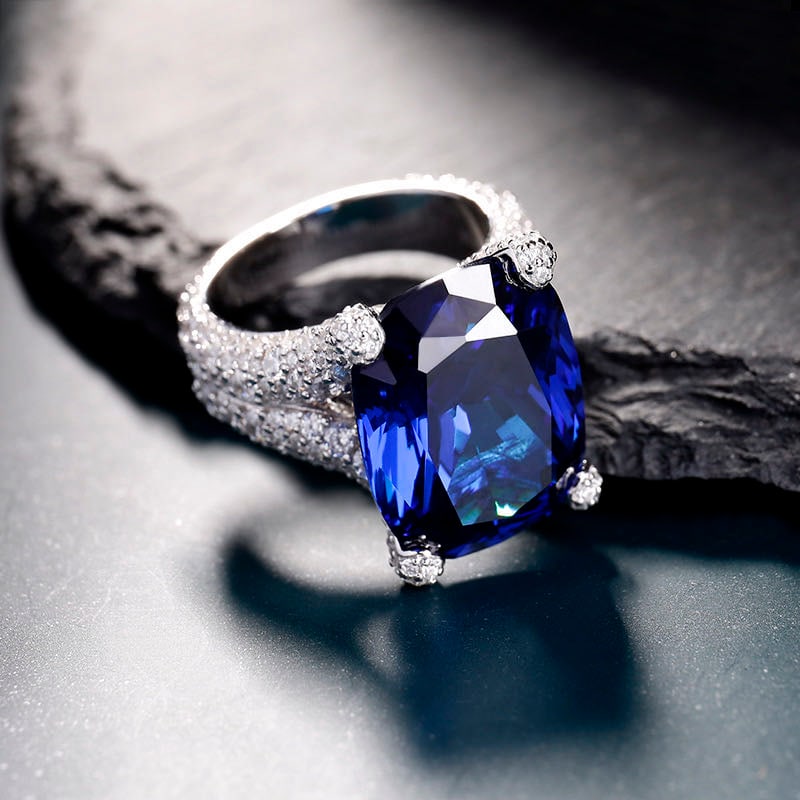 925 Silver Tanzanite Ring - 2