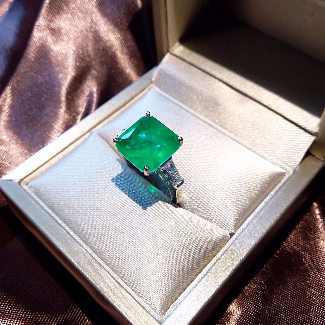 925 Silver Emerald Ring - 2