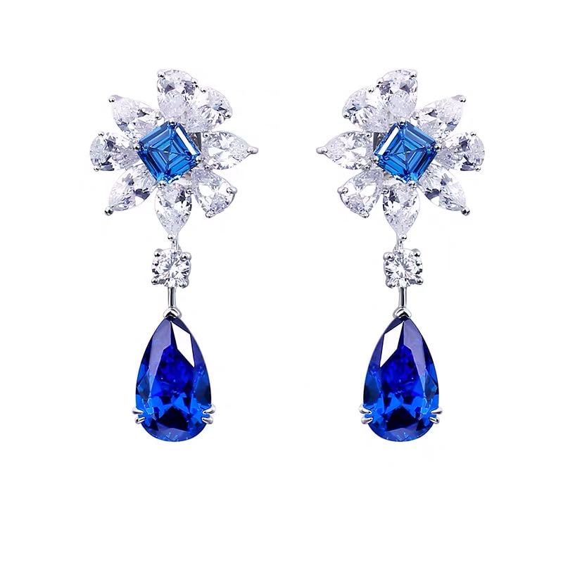 925 Silver Tanzanite Earrings (1 of 3)