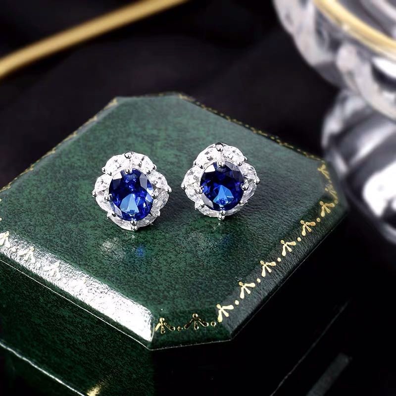 925 Silver Tanzanite Earrings (1 of 5)