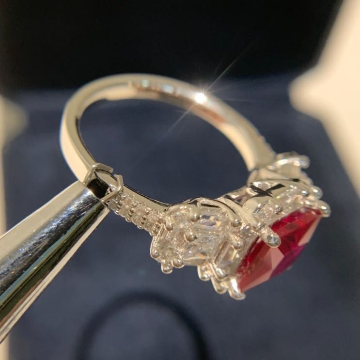 925 Silver 2ct Ruby Ring - 4