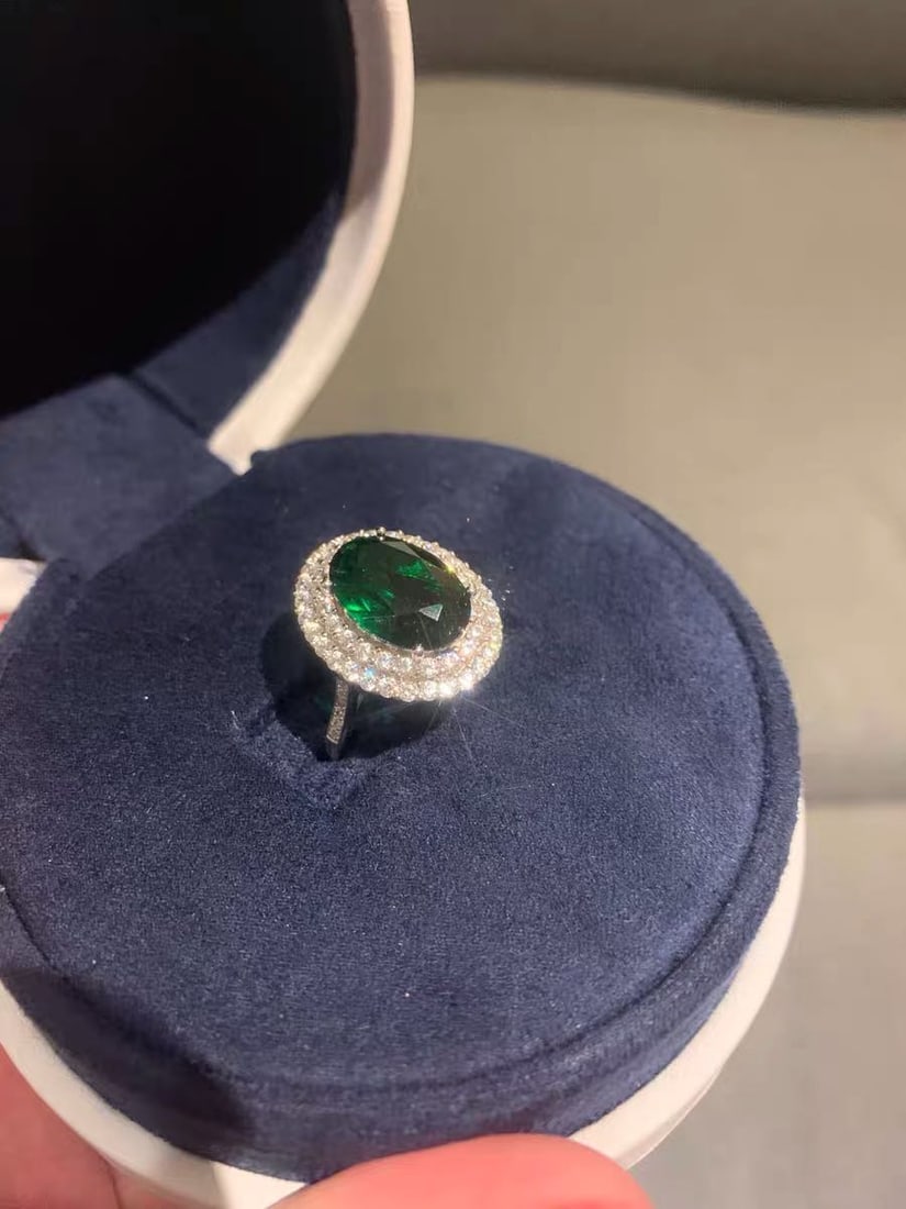 925 Silver Emerald Ring - 2