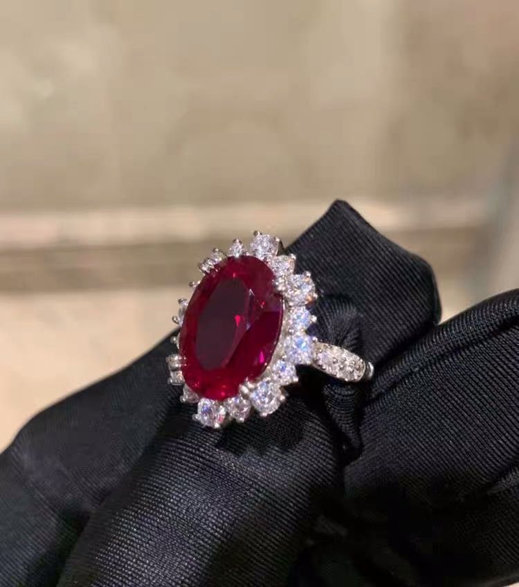 925 Silver 6ct Ruby Ring (1 of 3)