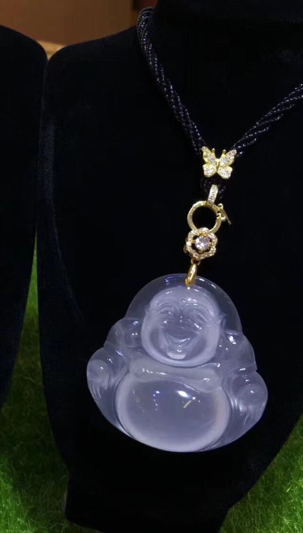 925 Silver Jade Buddha Pendant: 925 Silver Jade Buddha Pendant ****** Metal: 925 Silver / Main Stone: Jade / Color: White / Main Stone Size: 48*48mm