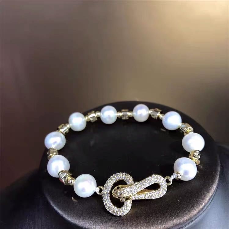 Natural Pearl 925 Silver Bracelet (1 of 3)
