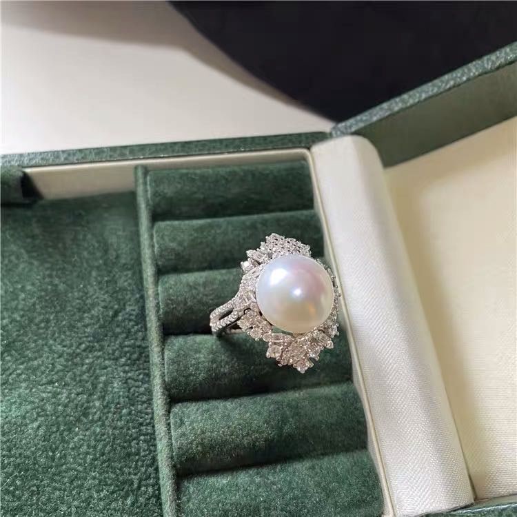 Natural Pearl 925 Silver Ring (1 of 3)