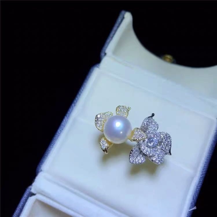 Natural Pearl 925 Silver Ring (1 of 6)