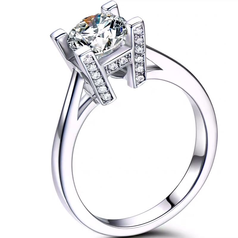 925 Silver 1ct Gem Ring - 5