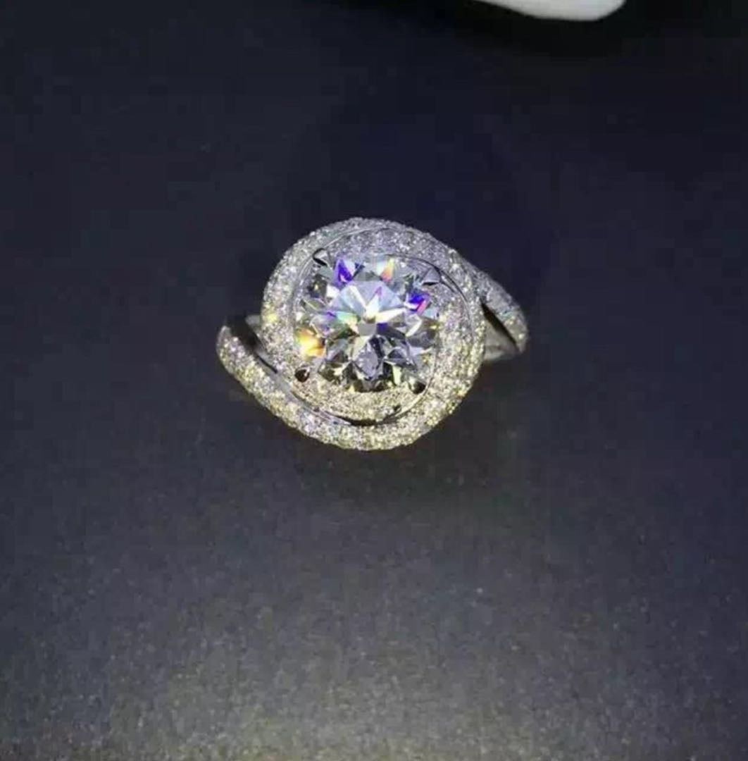 925 Silver 1ct Gem Ring - 2