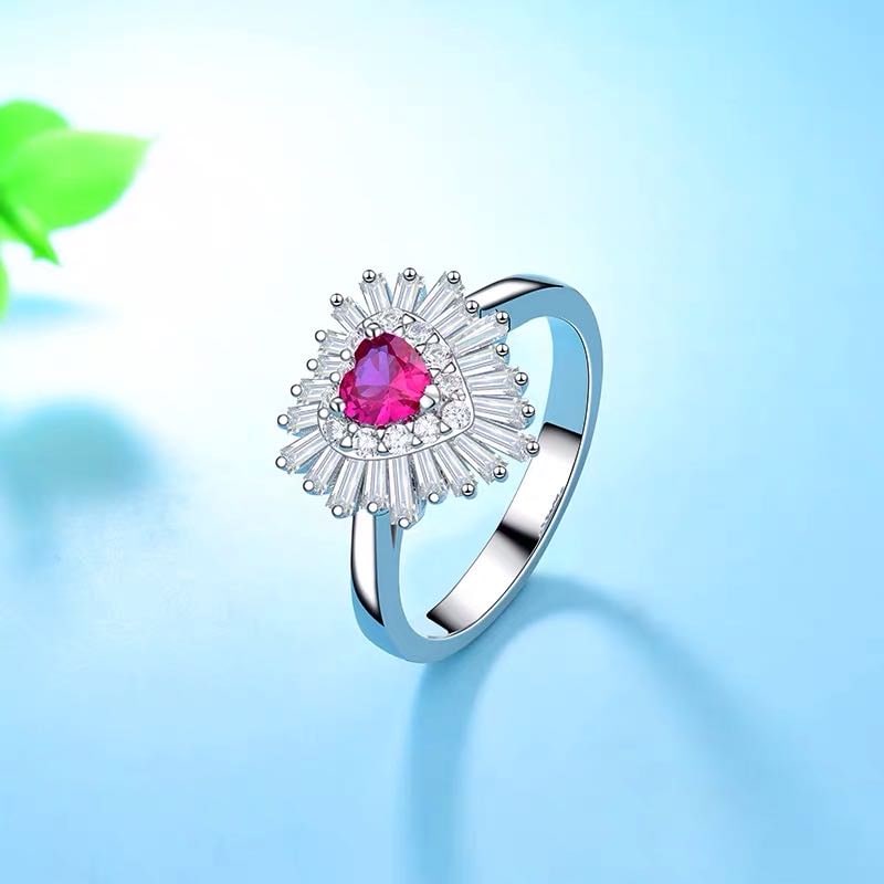 925 Silver Ruby Ring - 2