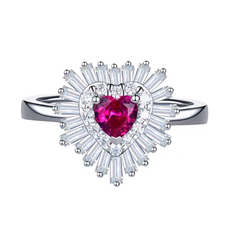 925 Silver Ruby Ring - 4