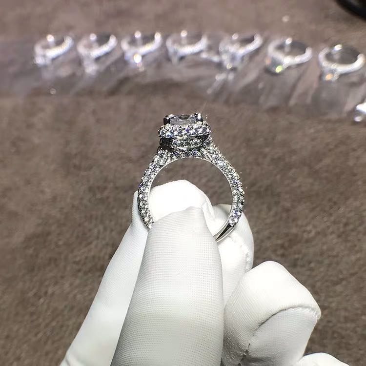 925 Silver 2ct Gem Ring - 3