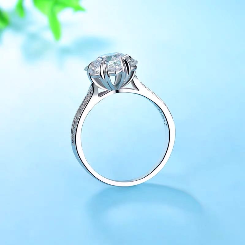 925 Silver 1ct Gem Ring - 4