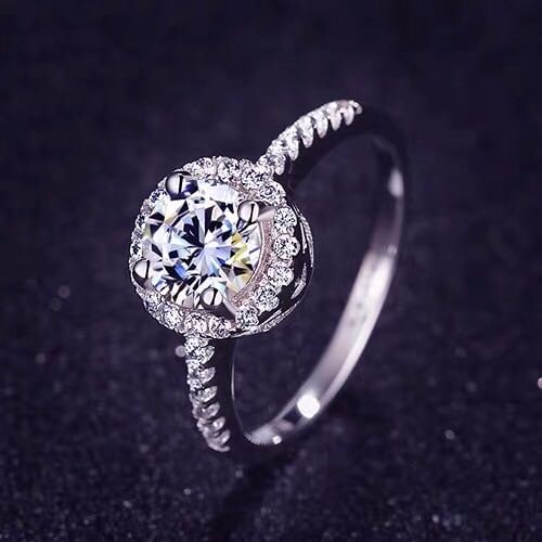 925 Silver 1ct Gem Ring - 2