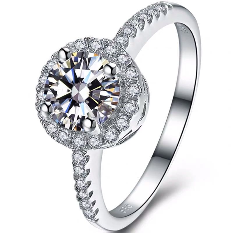 925 Silver 1ct Gem Ring - 4